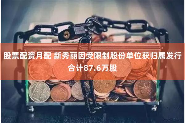 股票配资月配 新秀丽因受限制股份单位获归属发行合计87.6万股