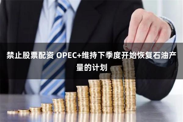 禁止股票配资 OPEC+维持下季度开始恢复石油产量的计划